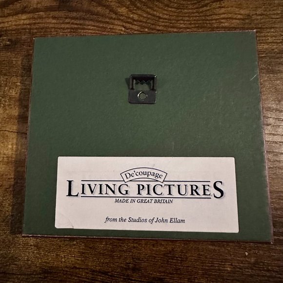 Vintage Pair of John Ellam Studios Framed De'coupage Art - Picture 8 of 15